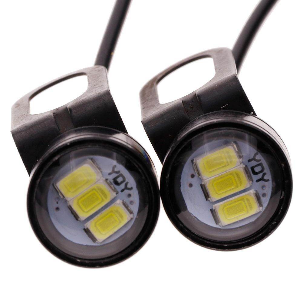 JaneDream 2Pcs LED Motorcycle Handlebar Spotlight Headlight Driving Light Fog Lamp White