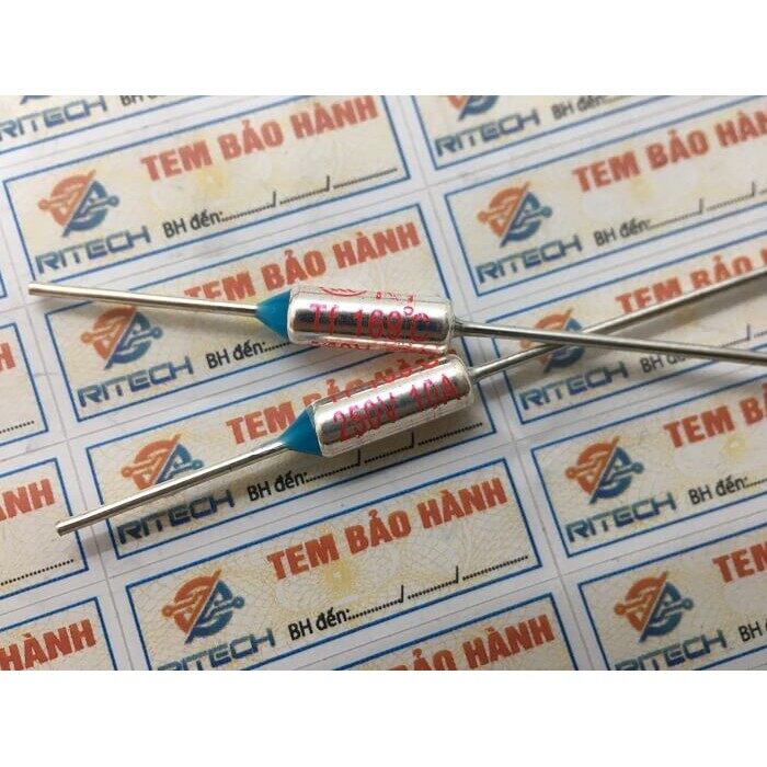 Combo 10 chiếc Cầu chì nhiệt TF RY169 10A 250V 169ºC