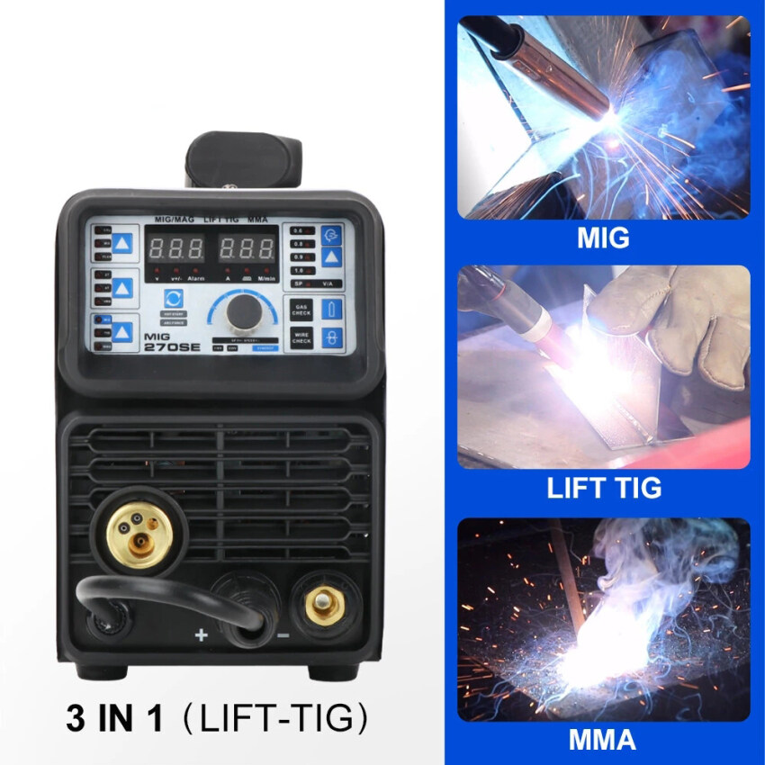 ANDELI MIG270SE 3 in 1 Tig Mig Welder 220V MIG TIG MMA Welding Machine