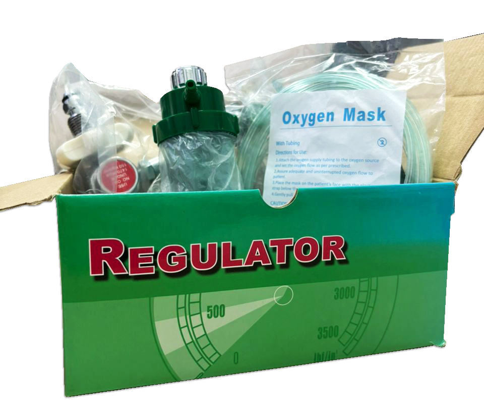 Oxygen Regulator Set - Mask & Nasal (QMG) | Lazada