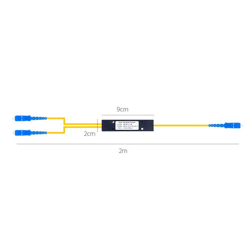 2 M FTTH SC UPC 1x2 PLC Bộ Chia Sợi Quang Đơn Chế Độ Khớp Nối Quang FBT