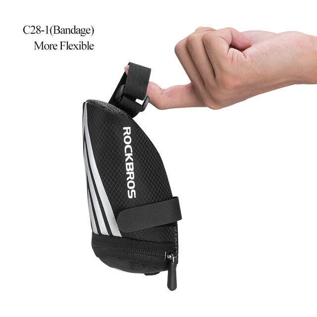 ROCKBROS Nylon Bicycle Bag Bike Reflective Storage Saddle Bag Seat Cycling Road Tail Rear Pouch Bag Saddle Bicycle Accessories