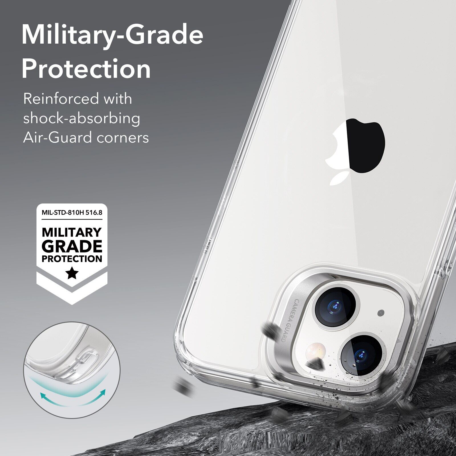 ESR For Iphone 14 Pro Max Case Kickstand Case For Iphone 14 Pro Clear Classic Hybrid Case With Camera Guard Kickstand For Iphone