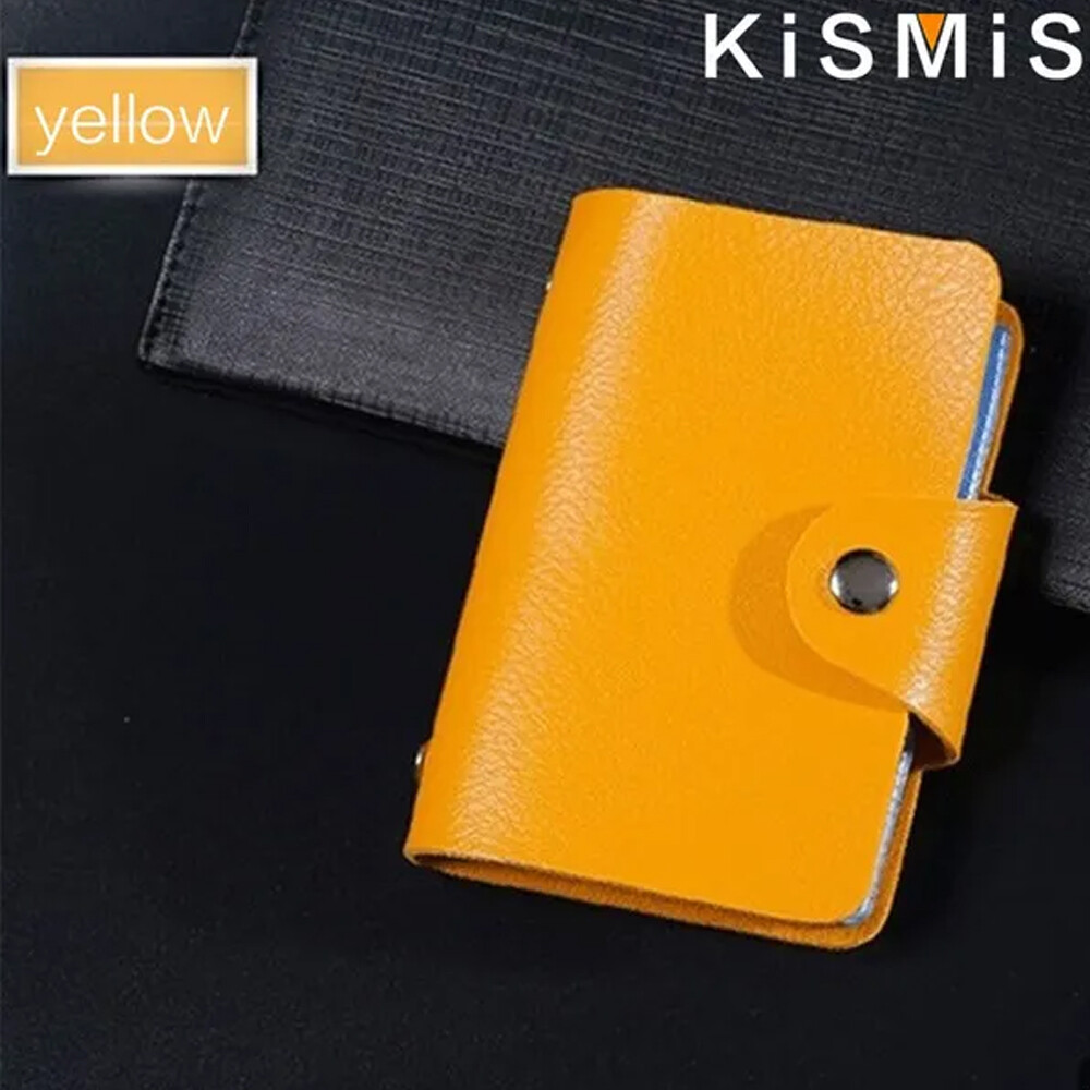 Chất liệu da pu chức năng 24 bits thẻ trường hợp ví đựng danh thiếp nam nữ tín dụng hộ chiếu ví đựng thẻ ví thẻ hộ chiếu id