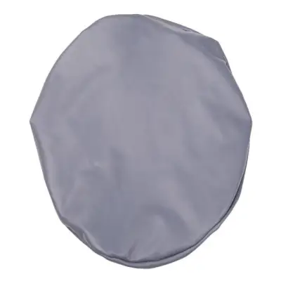 Round Chair Protector Elastic PU Leather Round Stool Chair Cover Waterproof Pump Chair Protector Small Round Seat Cushion Sleeve