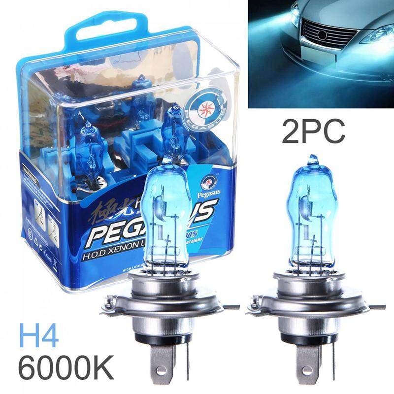 Bluespot 2pcs/Set H4 HOD Auto Headlight Bulbs DC 12V 100W White Universal Car Single Xenon Light Halogen Lamp Bulb