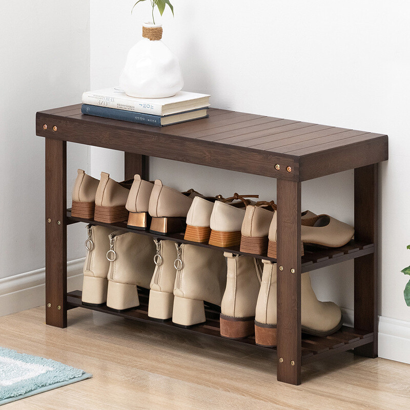Shoe-changing stool household solid wood stool sofa stool low stool fabric stool pedal children's wooden bench long stool