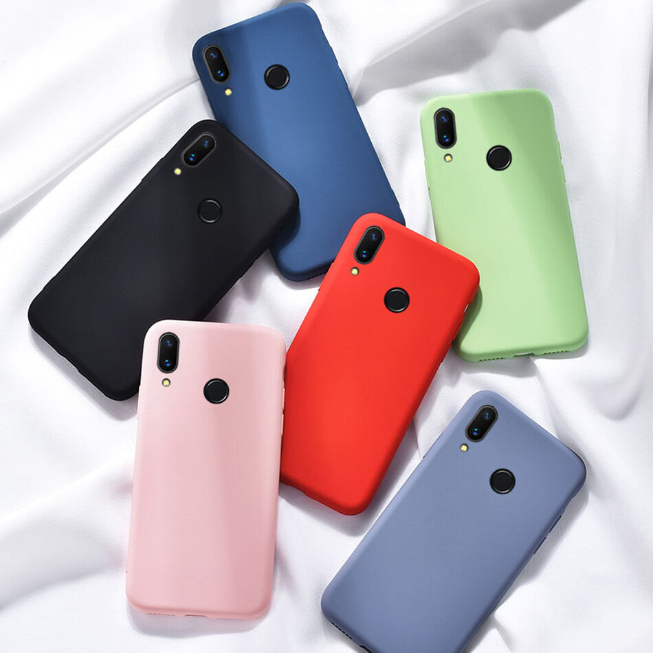 Redmi 7 Case for Xiaomi Redmi Note 7 Original Liquid Silicone Case Rubber Microfiber Cloth Lining Cushion Phone Capa for Redmi 7 casing