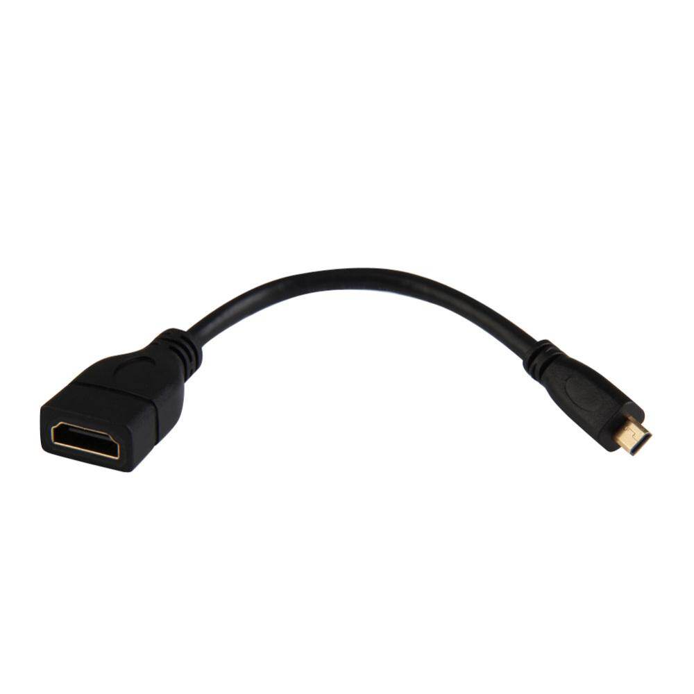 Micro HDMI-compatible Male D to HDMI-compatible Female A Jack Adapter Cable