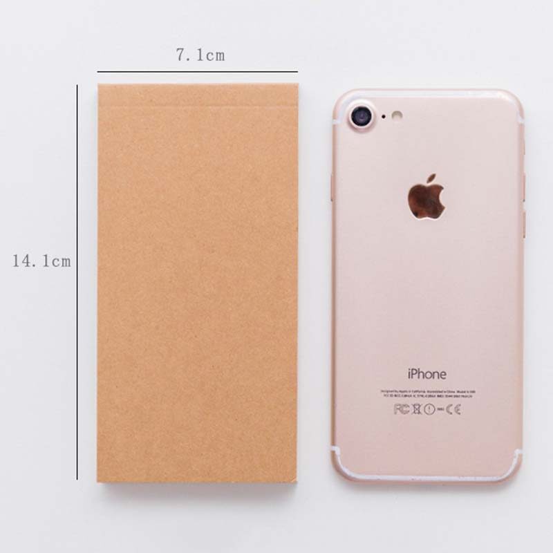 Tearable Note Pad Kraft Paper Portable Small Notebook Todo Planning Notes