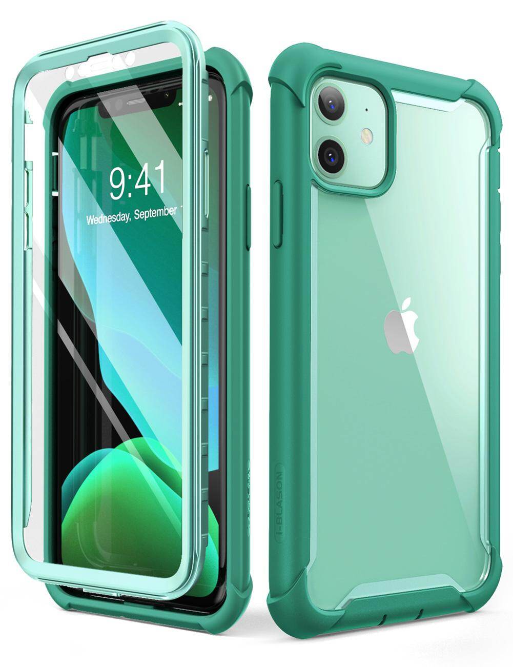 i-Blason Ares Case for iPhone 11 6.1inch 2019 Dual Layer Rugged Clear Bumper Case Cover with Screen Protector