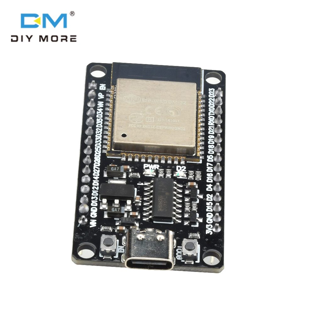 diymore ESP32 Development Board 2.4 GHz Dual Core WLAN WiFi + BT 2-in-1 Microcontroller ESP-WROOM-32 Chip Support LWIP Protocol/ Freertos