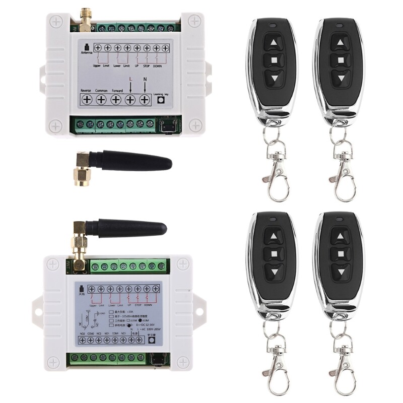 ✪【Yixin Elec】【New Arrival】 Remote for Garage Door DC12V/24V/36/48V Universal Receiver and Transmitter