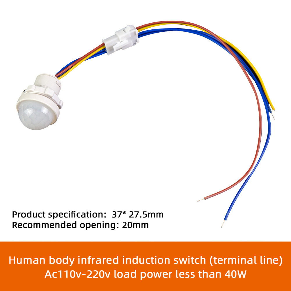 【Seasboat】 AC110-240V /DC12-24V Automatic Sensor Light Switch LED Human Motion Sensor Infrared Motion Sensor Detection
