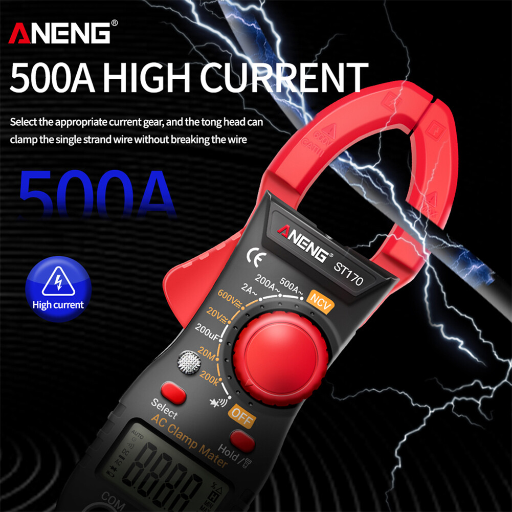 [Moscow Six] ♬ Digital Clamp Meter DC/AC Current Multimeter Ammeter Voltage NCV Ohm Tester