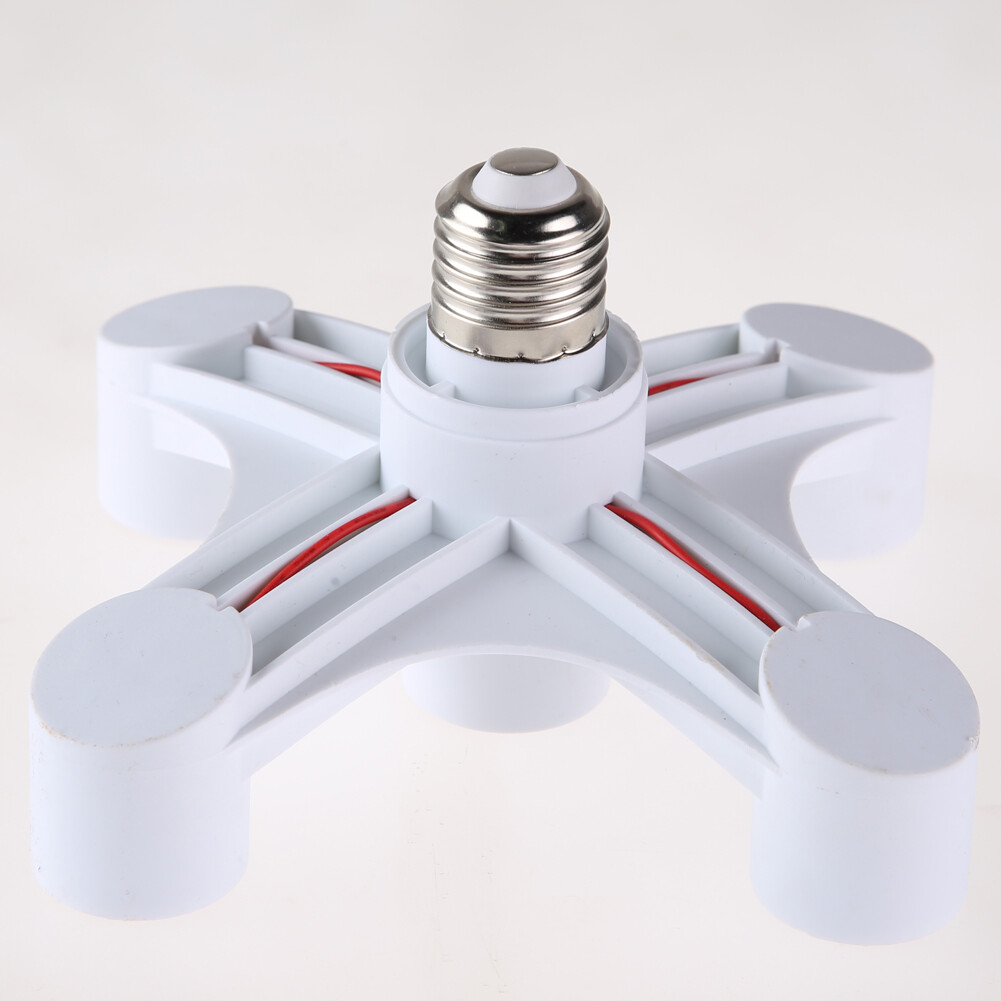 Base Socket Splitter Light Lamp Bulb Adapter Holder Enhanced brightness