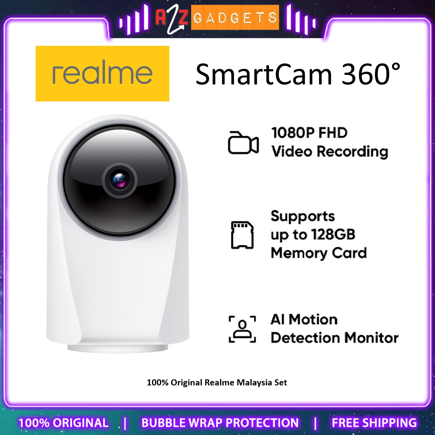 realme smart cam 360 app
