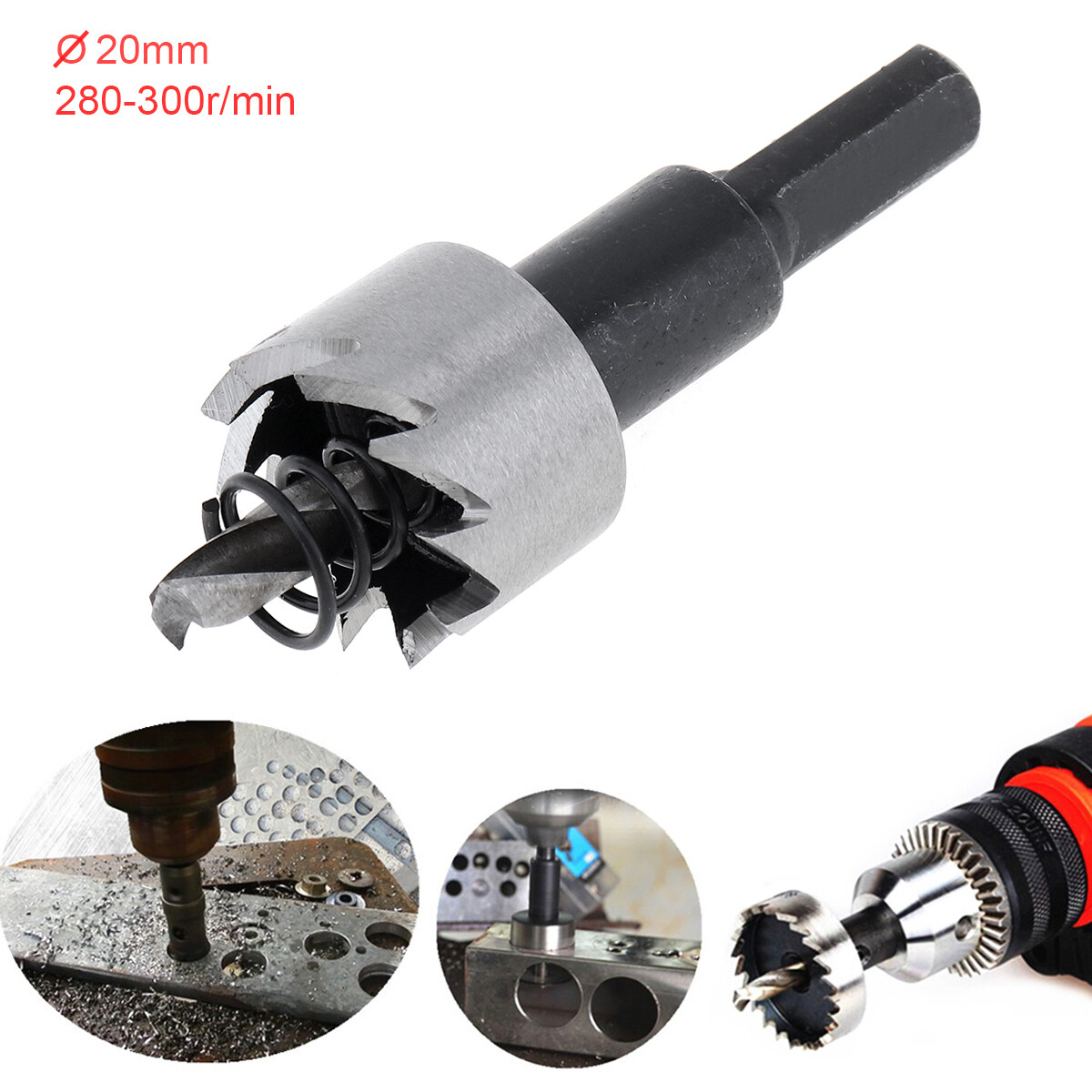 1pcs 12mm-65mm HSS Hole Saw Set Drill Bit for Stainless Steel Pipe Aluminium Cutting Drilling Hole Opener