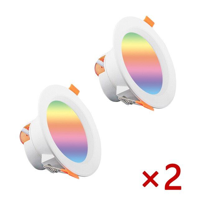 Led downlight wifi tuya smart life dimming spot bluetooth lamp 7w 9w 15w rgb change warm cool light work with alexa google home