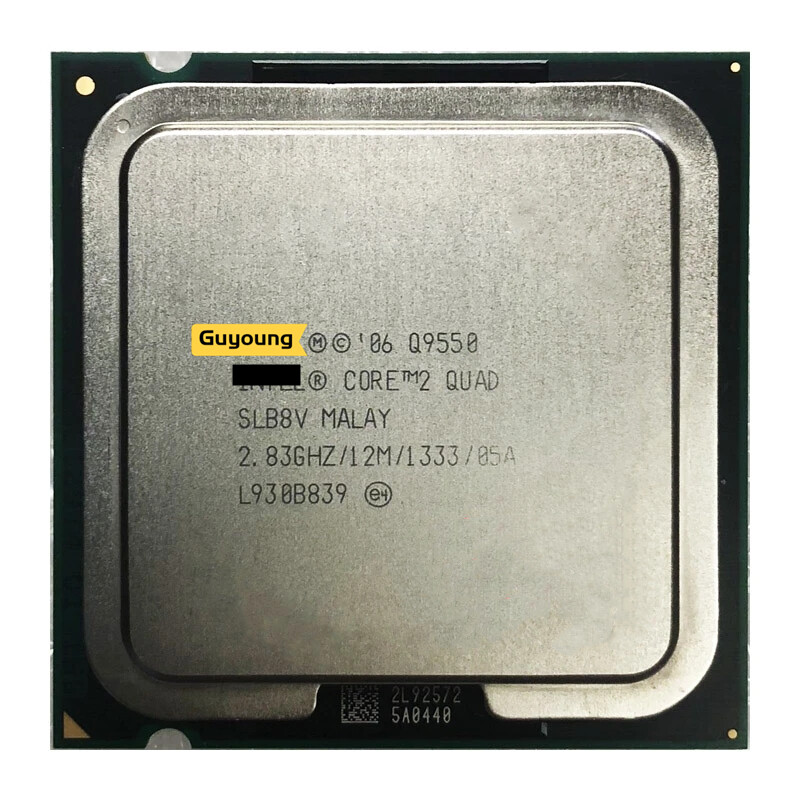 Core 2 quad q9550 2.8 ghz used quad-core quad-thread cpu processor 12m 95w lga 775