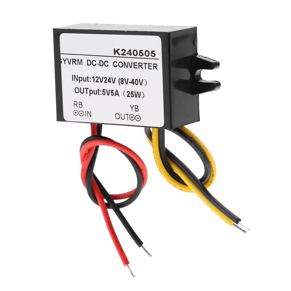 【Time-limited Promotions】12V/24V to 5V 5A DC-DC Buck Converter Step Step-Down Converter Down Power Supply Module
