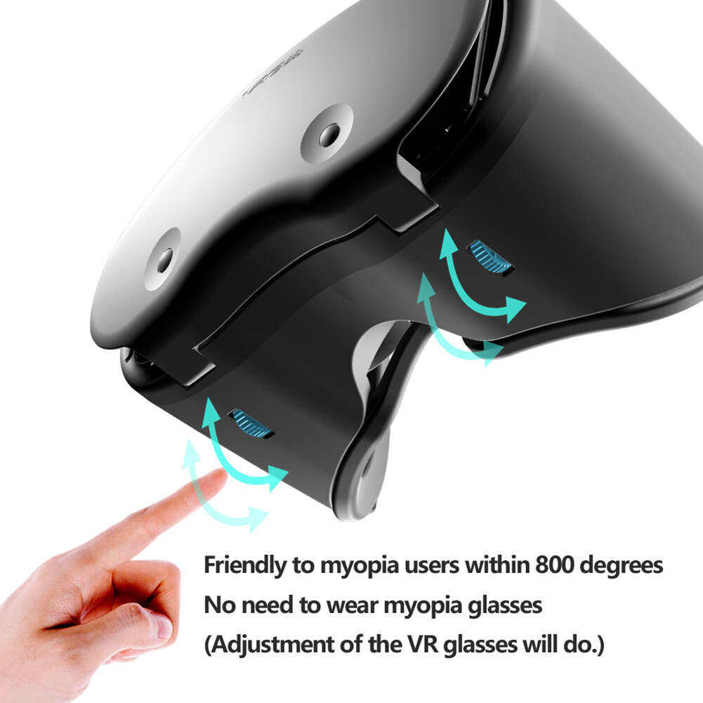VRG Pro X7 3D VR Headset Virtual Reality Glasses Helmet with Controller