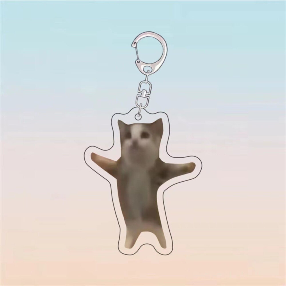 Funny Cat Phone Chain Cute Cat Expression Charm Cute Banana Cat Charm Funny Cat Keychain Weblebrity Cat Schoolbag Charm