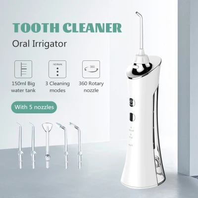 【Ready Stock in Malaysia】Rechargeable Oral Irrigator Portable USB Dental Irrigator Water Flosser 3 Models 5 Jet Nozzles Water Teeth Pick Flosser Water Jet Teeth Cleaner Tooth Floss
