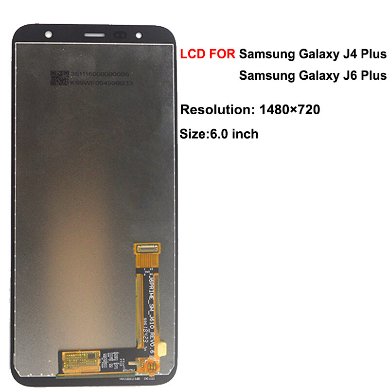 Ban Đầu 6.0 "Cho Samsung Galaxy J4 + 2018/J4 Cộng Với J415 Màn hình LCD Màn Hình Cảm Ứng bộ phận lắp ráp cho Bộ số hóa Cho Samsung Galaxy J6 + J6 Cộng Với/J610 J610F Màn hình LCD