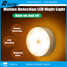 Rovtop Đèn LED Có Thể Điều Chỉnh Độ Sáng Phát Hiện Cảm Biến Chuyển Động Đèn Ngủ-Đế Từ-USB Có Thể Sạc Lại