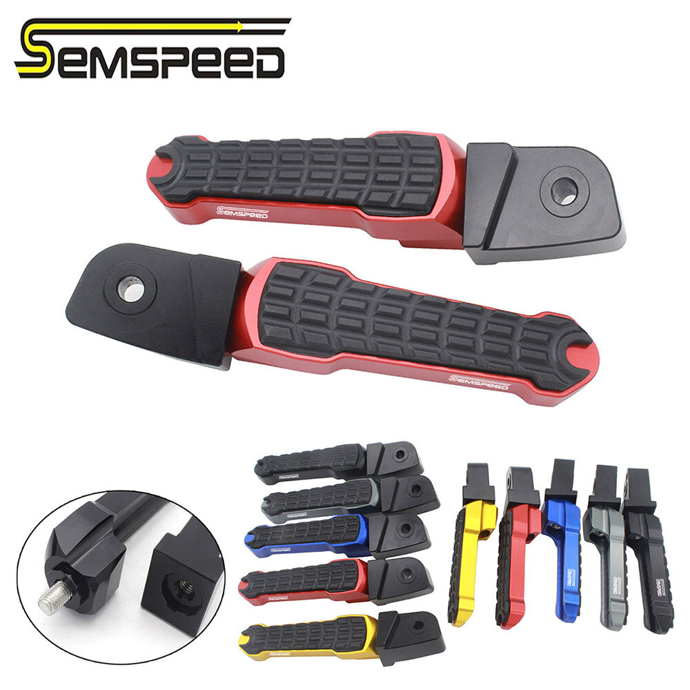 SEMSPEED For Honda Beat Wave 110 XRM 110 NS300 MONKEY GROM/MSX125 CB150R CB150SS ZOOMER Motorcycle Rear Footrests Foot Pedal Pegs Rests Footpeg
