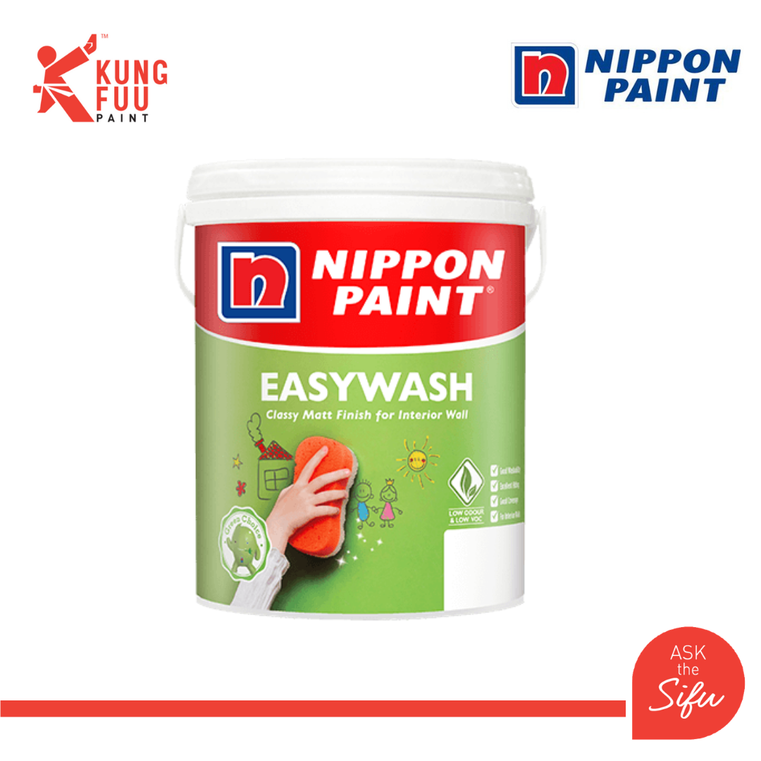 Nippon Paint 1 Litre / 5 Litre / 18 Litre Easy Wash Acrylic Emulsion