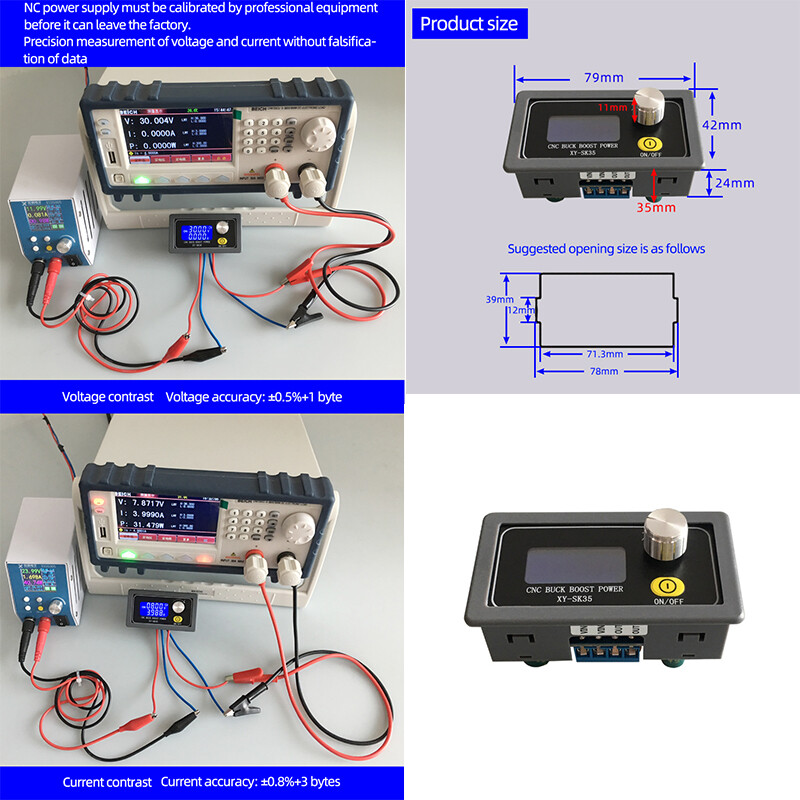 Bộ Sạc Năng Lượng Mặt Trời CCV Mô-đun Nguồn Có Thể Điều Chỉnh/SK35 DC DC 5-30V 4A 35W 12V 24V Tự Động