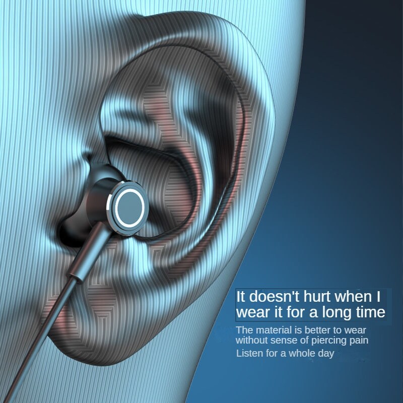【new】 Neck worn Wireless Bluetooth Headset with Digital Display Function Large capacity Half in ear Sports Stereo Neck mounted Headset