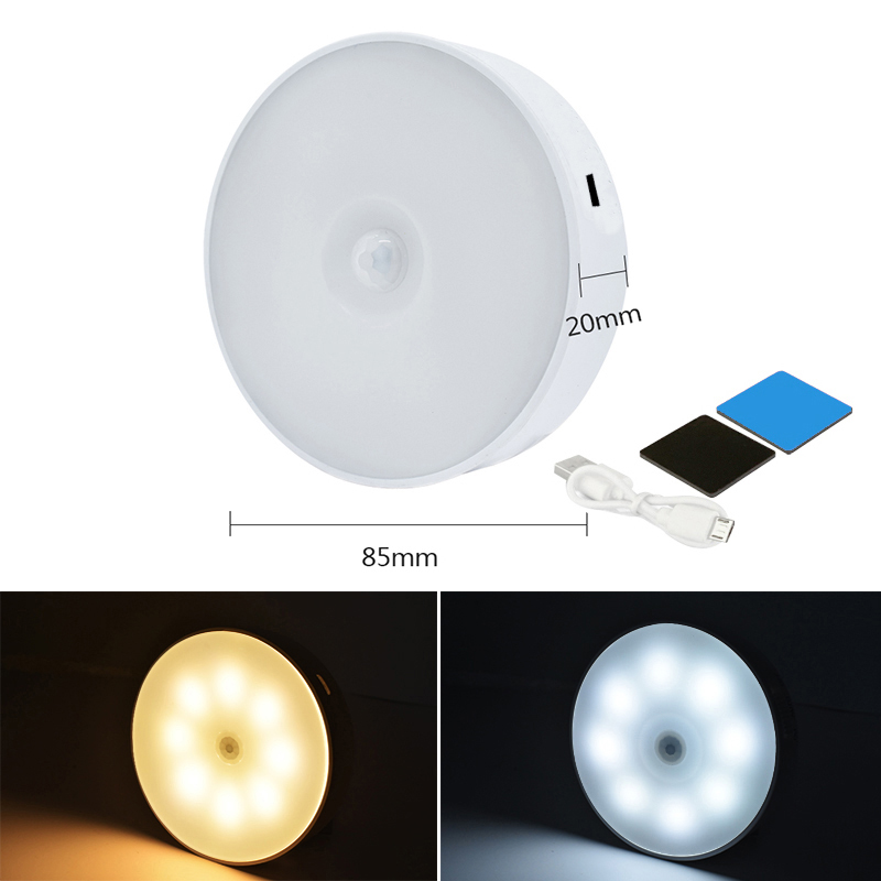 LSHUO Bedroom Decor Night Lights Motion Sensor Night Lamp USB Charging ...