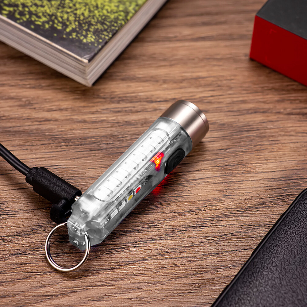 SST20 LED Keychain Flashlight Lighting 400LM Waterproof Mini Pocket Torch