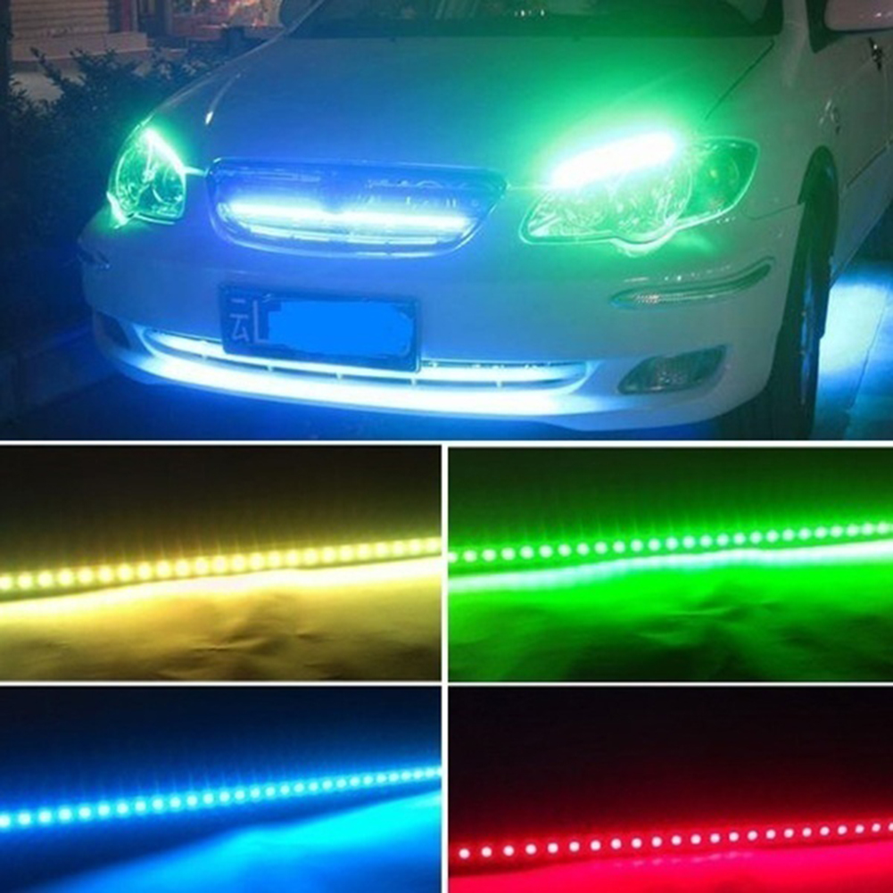 JaneDream 2Pcs 30cm 12 LED Light 3528 SMD LED Strip Light Waterproof Car Decor
