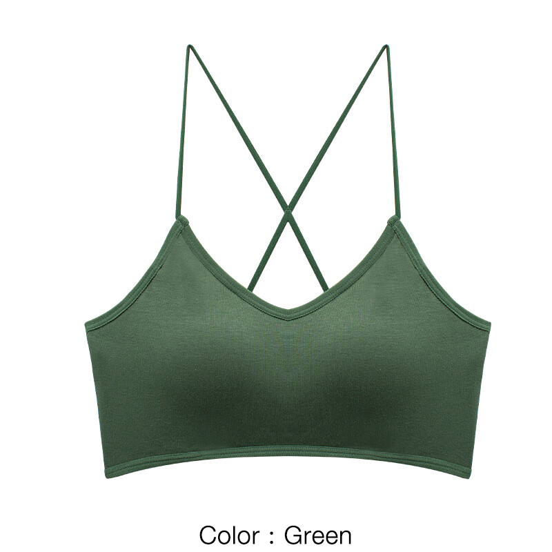 LORIOT Bra Tank Top For Women Backless Stretchable Crop Camisole Sando Singlet Vest Sleeveless Sexy Casual Korean SA1232
