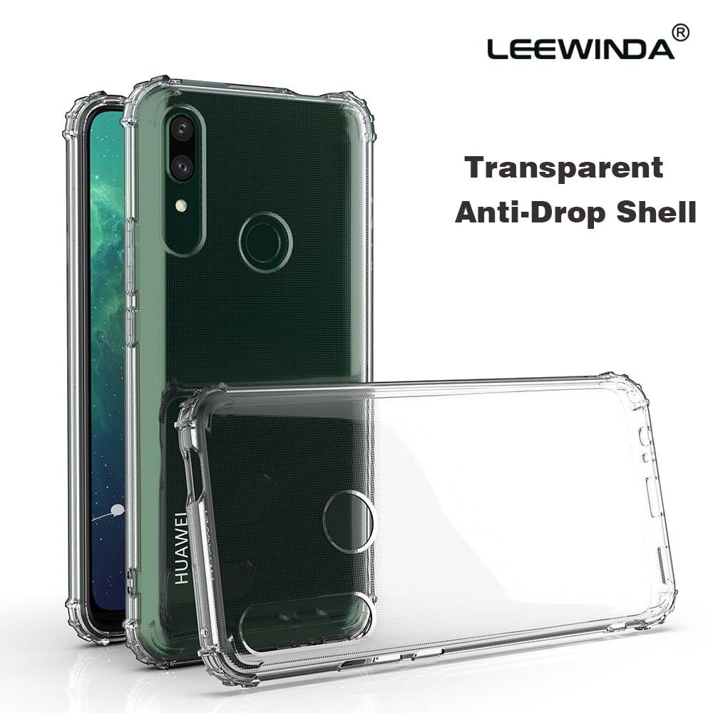 LEEWINDA For Huawei Y7 Y9 2018 2019 Case,For Huawei Y7Prime Y7Pro Y9Prime P9S Phone Cases，Transparent Soft TPU Shockproof Silicone Protection Back Cover