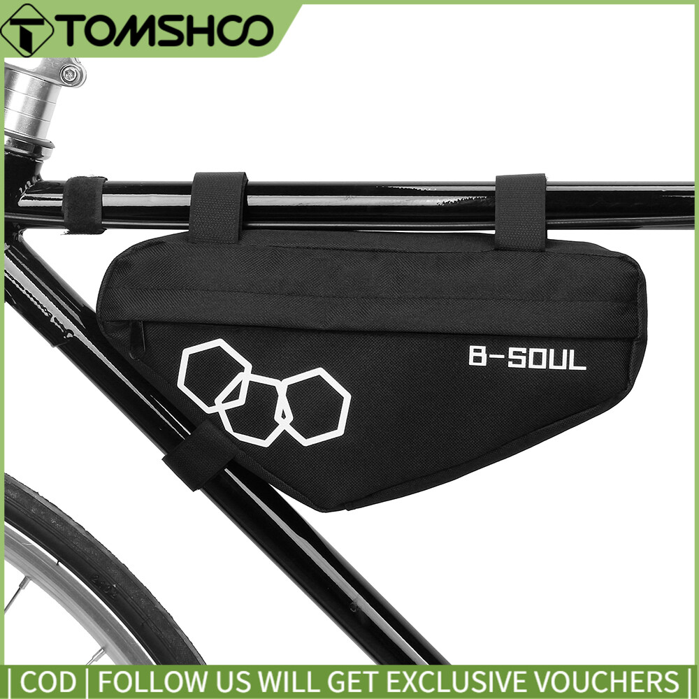 B-SOUL Bike Triangle Bag Bicycle Front Frame Tube Bag Frame Bag MTB Cycling Tool Accessories Storage Bag Pouch