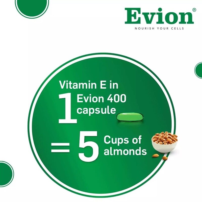 Evion Vitamin E Oil Skin and Hair (1 strip/10 Capsules) | External Use Only  | Vitamin Hair Treatment | Lazada
