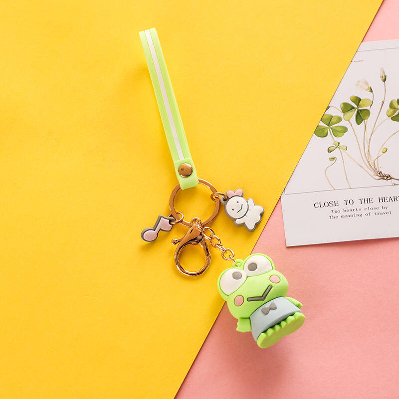Fashion Cute Cartoon KT Cat Pendant Key Rings Kitten Pet Key Chain Car Bag Keychains Charms Jewelry Gift