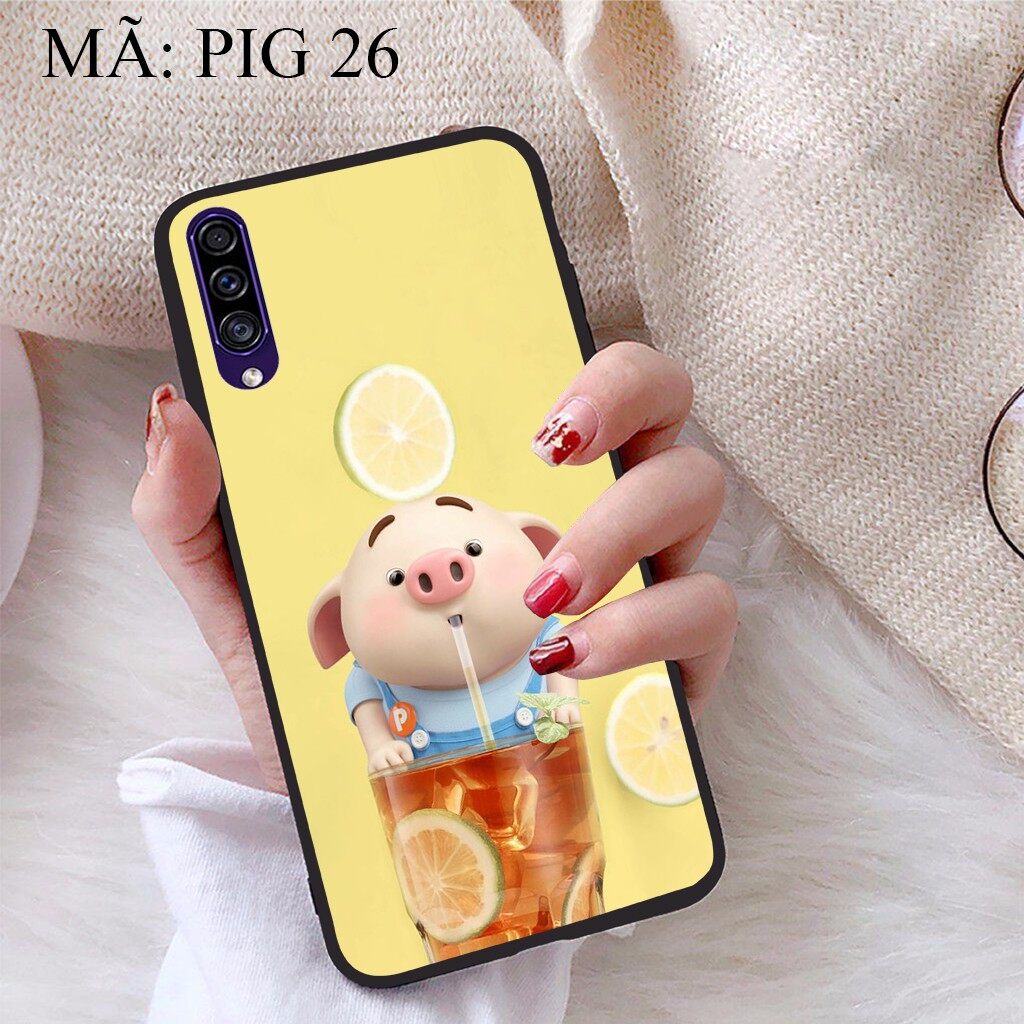 Ốp lưng Samsung A30S viền dẻo TPU BST Heo Con