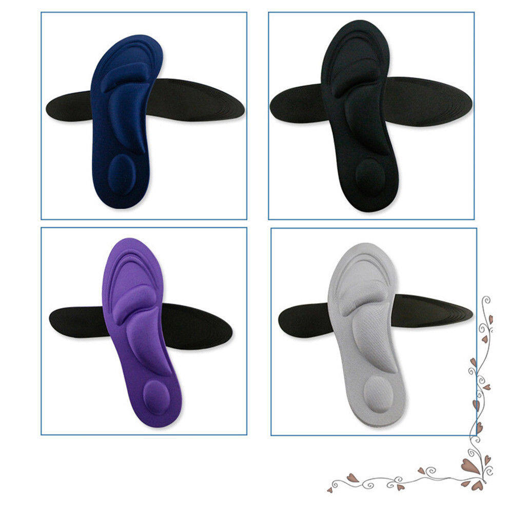 【PrettySet】 1 Cặp 4D Miếng Bọt Biển Mềm Lót Mềm Massage Non-Slip Sốc Hấp Thụ Thoáng Khí Thoải Mái Giày Pad Đối Với Phụ Nữ Có Kích Thước 34-40