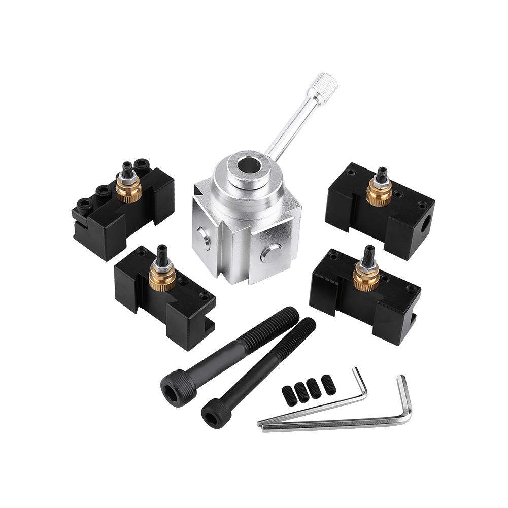 Xuelelile Bộ Dụng Cụ Tiện Mini Thay Đổi Nhanh Bằng Hợp Kim Nhôm Bộ Giữ Và Giữ Dụng Cụ Sau Máy Tiện