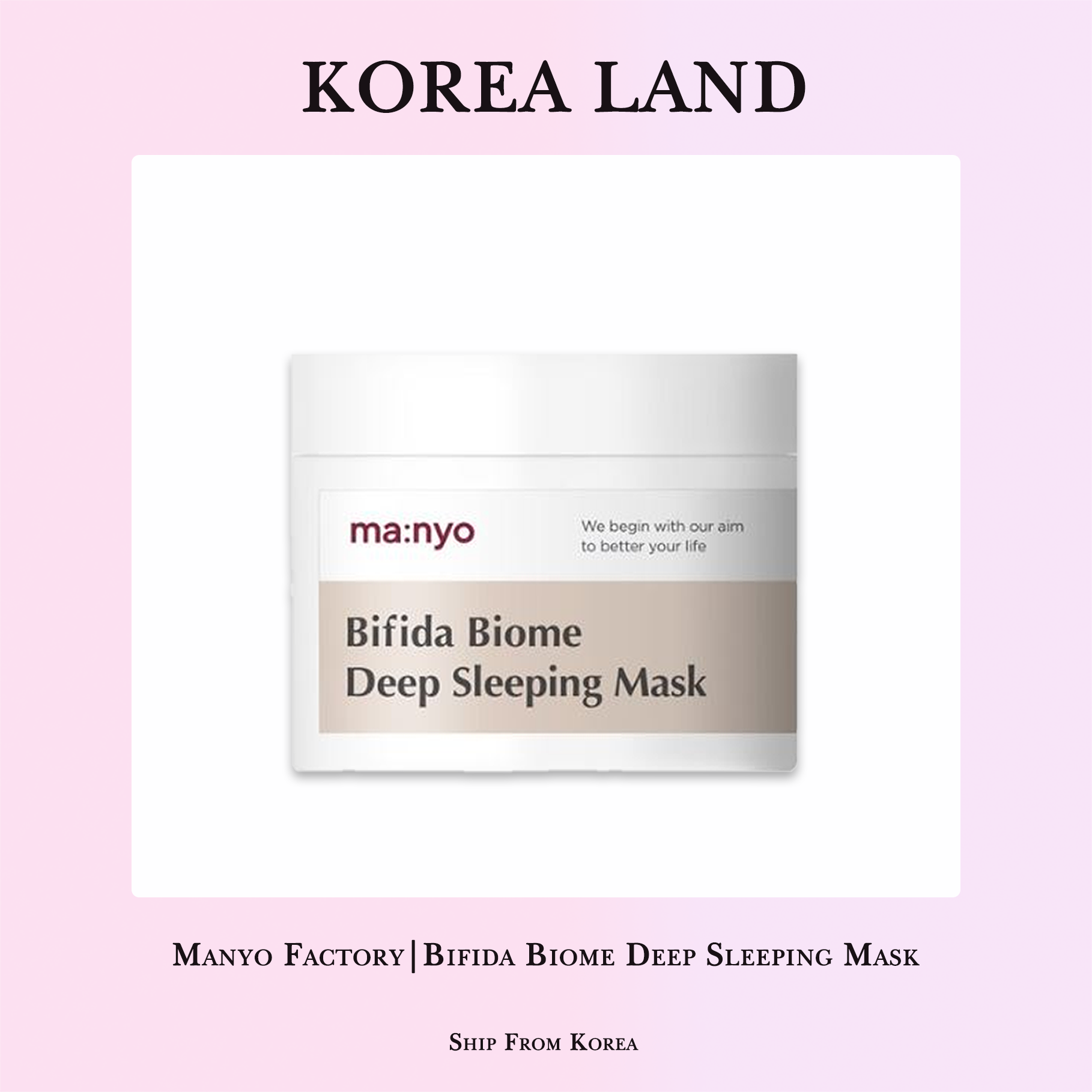 Manyo Factory | Bifida Biome Deep Sleeping Mask