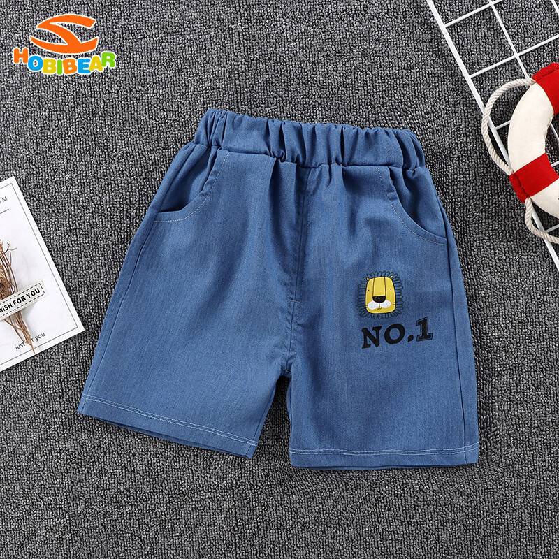 HOBIBEAR Children's denim shorts Fashion shorts boys and girls denim shorts breathable shorts