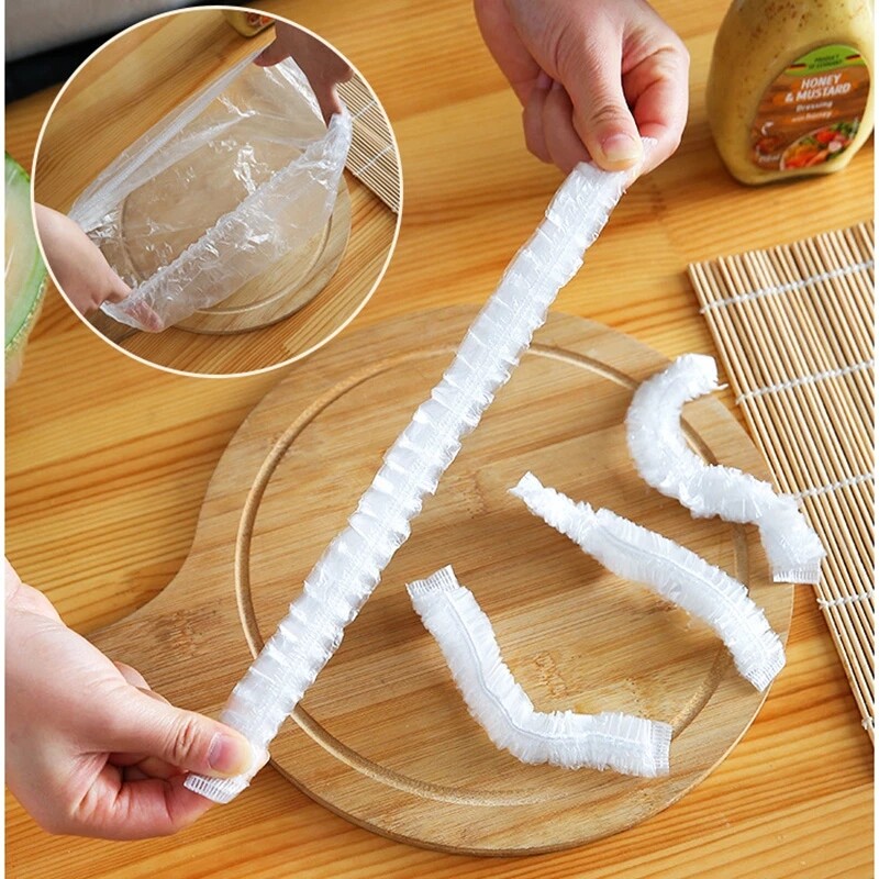 2021 Hot 100pcs Reusable Food Storage Covers Bags for Bowls Elastic Plate Silicone Lid Covers Vacuum Bags for Kitchen Food Fresh Seal