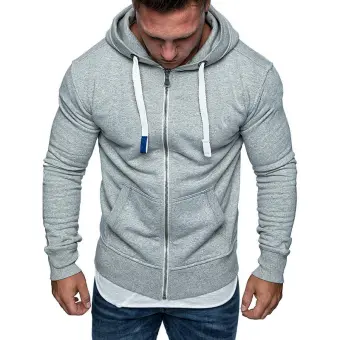 long hooded fleece jacket