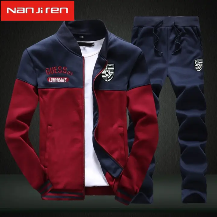 men's long sleeve casual sport suit